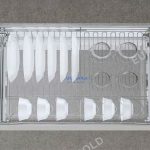 Giá bát đĩa inox nan âm tủ gắn cánh ray giảm chấn